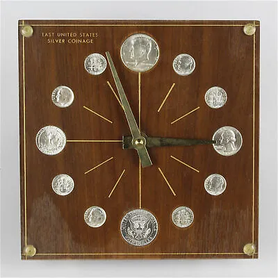 Vintage Last United States Silver Coinage Marion Kay No. 72 Numismatic Clock • $99