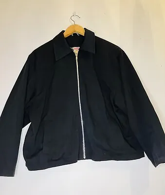 £29.97 • Buy VINTAGE C&A Clockhouse Ladies Harrington Style Black Jacket Retro Mod 90s Sz12