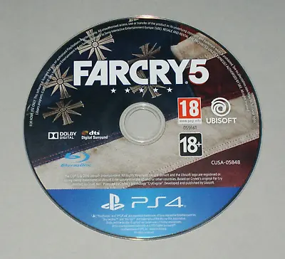 Far Cry 5 Disc Only - PS4 Sony Playstation 4 Game * • £4.49