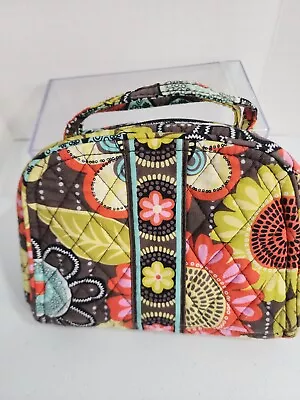 Vera Bradley Travel Bag Jewelry Make Up Retro Flowers Zippered Compartments  • $9