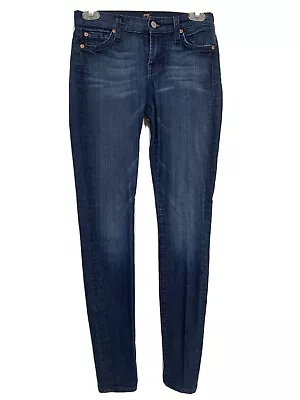 7 FAM For All Mankind Women’s 24 The Skinny Jeans Dark Wash • $18.39