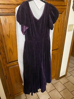 Vintage Laura Ashley Velvet Dress. Size 12 • $70