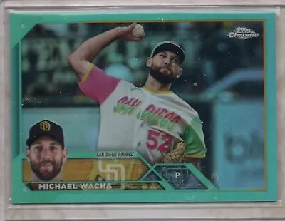 2023 Topps Chrome Update AQUA REFRACTOR #USC189 Michael Wacha 142/199 - Padres  • $4.99