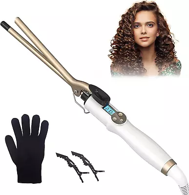 Curling Tongs Iron Wand 9mm: AIMERVO Professional Hair Thin Curler For Long Hair • £42.71