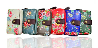 £4.99 • Buy Quality Ladies Floral Print Oil Cloth  Women's Short Zip Purse Wallet Coin Fit