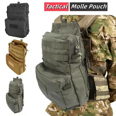 Tactical Molle Hydration Pack Mobility Hydration Carrier Backpack Water Bladder • $23.99