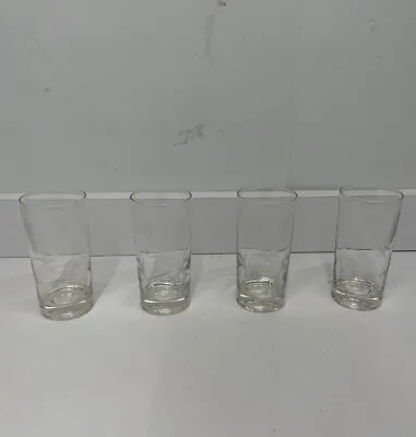 Vintage Set Of 4 Wheat Etched Crystal Iced Tea/High Ball Glasses 5.5” Tall • $29.99