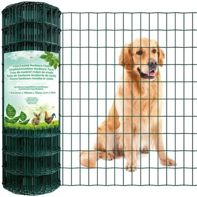 £20.88 • Buy 10M Welded Galvanised PVC Plastic Coated Fencing Chicken Wire Mesh Aviary Garden