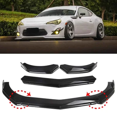 $52.99 • Buy For VW Jetta 2000+ Front Bumper Lip Spoiler Splitter Body Kit Decor Gloss Black