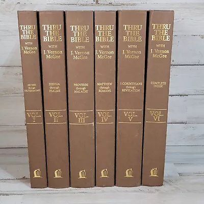 J. Vernon McGee Thru The Bible Volumes 1-6 Complete Set With Index Gen-Rev • $89.99