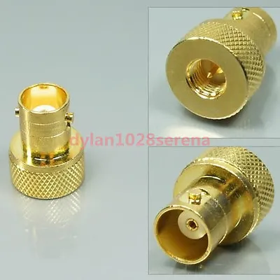 10 Pcs Gold SMA To BNC Adaptor For Yaesu VX-6R VX-7R VX-8R FT-277R VX-8DR VX-8GR • $16.99