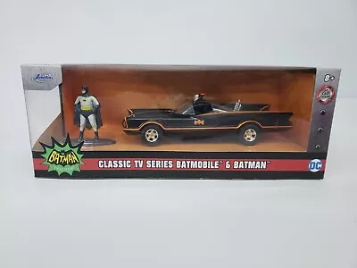 NEW Jada Toys 31703 Batman Classic 1966 TV BATMOBILE 1:32 Scale Vehicle & Figure • $15.99