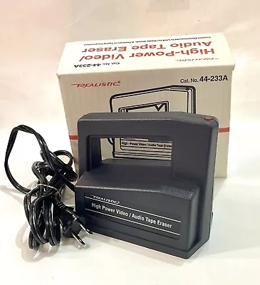 Realistic Model 44-233A High Powered Video Audio Tape Eraser W/ OB & Instruction • $28.75