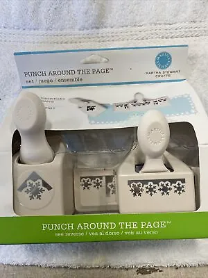 Martha Stewart Crafts Aspen Snowflake 2 Punch Set Punch Around The Page Punches • $11.96