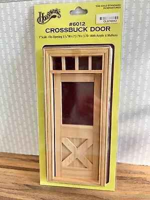 Dollhouse Miniature Housework #6012 Crossbuck Door 1:12 • $7
