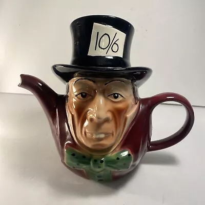 Staffordshire “Alice In Wonderland” MAD HATTER TEAPOT By Tony Wood England • $35