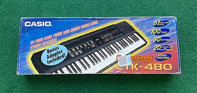 Casio CTK-480 Vintage Electric Songbank Keyboard With Box Tested Working • $82.50