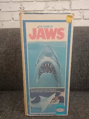 Vintage Steven Spielberg Ideal Great White Shark JAWS 1975 Game W/Box & Pieces • $400