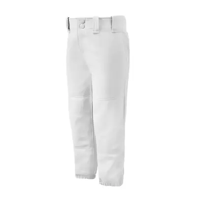 Mizuno Girl's Softball Pant Elastic Bottom White - X-LARGE • $17.99