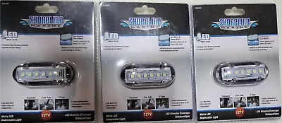 3 Pack Shoreline Marine 3.5  Under Water White LED Light SL92552 NEW! • $26.99