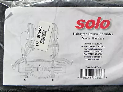 Solo 4300343 Sprayer Deluxe Shoulder Saver Harness (new) • $29.50
