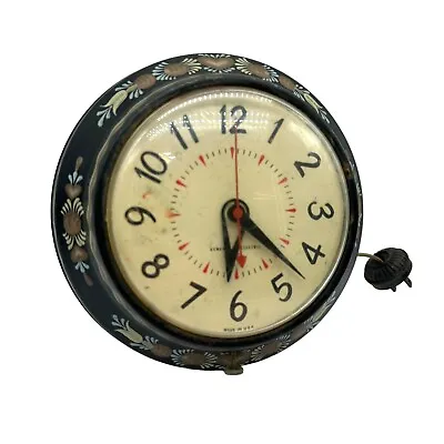 General Electric GE Telechron Vintage Country Kitchen Model 2H111 Clock WORKING • $44.95