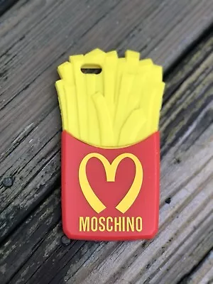 MOSCHINO French Fries Cell Phone Case IPhone 5/5S/5C Cover Red Yellow Rubber • $59.50