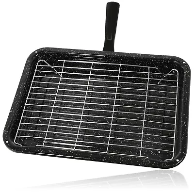 £16.95 • Buy Premium Single Handle Enamelled Grill Pan & Rack For NEFF Oven Cooker