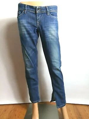 Salsa Women`s Jeans Size W30 L30 Blue Denim Low Waist Designer Comfort Fashion • £33