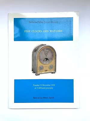 Sotheby Parke Bernet Zurich Fine Clocks & Watches November 1979 Catalogue • £19.99