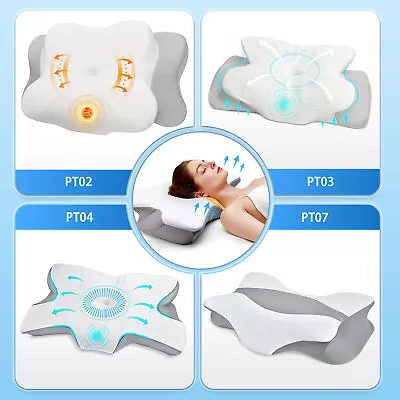 Memory Foam Neck PillowCervical Pillow For Neck Pain ReliefBed Odorless Pillow • $28.91