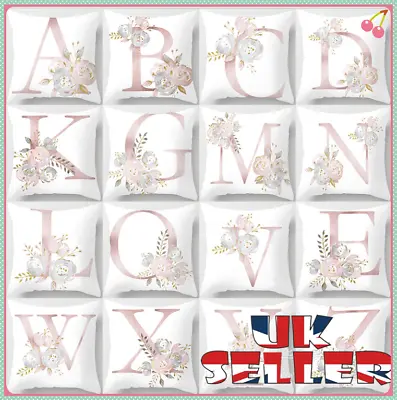 £2.49 • Buy New UK LETTER POLYESTER CUSHION COVER PILLOW CASE WAIST THROW HOME SOFA DECOR
