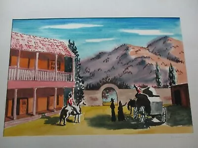 Arthur Sherman Painting Wpa Painting American Regionalism Mexican Landscape Rare • $825