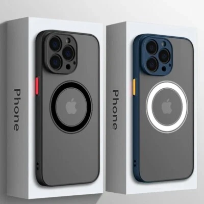 $2.99 • Buy Shockproof Armor Magnetic Matte Case Cover For IPhone 14 13 12 Pro Max Plus