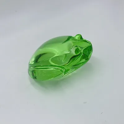 $66.50 • Buy Val St. Lambert De Sousa Green Crystal Frog Figurine Paperweight Modern Sculpt
