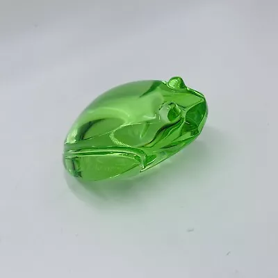 $66.50 • Buy Val St. Lambert De Sousa Green Crystal Frog Figurine Paperweight Modern Sculpt