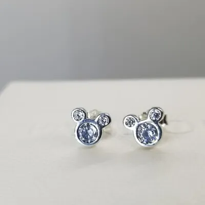 Brand New Genuine Pandora Disney Mickey Mouse Stud CZ Earrings 290577CZ • $31.49