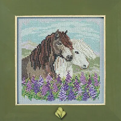 MILL HILL Buttons Beads Kit Counted Cross Stitch ICELANDIC HORSES MH14-2415 • $11.75