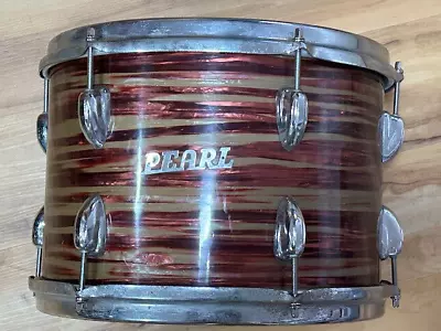 Vintage Mid 60’s Pearl Tom Drum. Pearl  Script-logo  Era. Rare Custom Wrap Bacon • $195