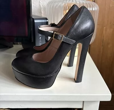 Valentino Black Platform Shoes Uk 3 Eur 36 • £35