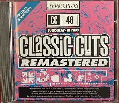 Mastermix Classic Cuts CD - Eurobeat/Hi NRG CC48 • £6.95