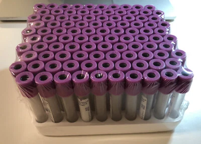 $25 • Buy 100Pcs Vacuum Blood Collection Tubes Blood Storage No Additive Tubes