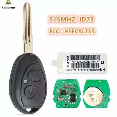 315MHz For Land Rover Discovery 1999-2004 Remote Key Fob With Code N5FVALTX3 • $23.90