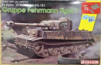 1/35 German Sd.Kfz.181 Pz.Kpfw. VI Ausf. E Gruppe Fehrmann Tiger I Dragon #6484 • $64.95