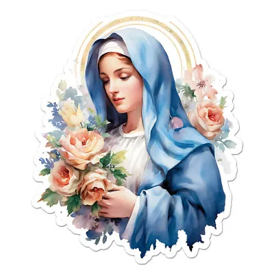 Virgin Mary Vinyl Decal Sticker Indoor Outdoor 3 Sizes #11367 • $5.17