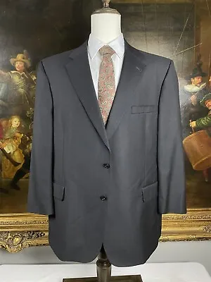 Jos A Bank Signature Gold 48R Black 100% Wool 2Btn Blazer Suit Jacket • $69.69