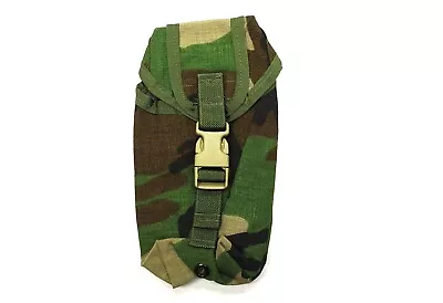 Specialty Defense Woodland Camo MOLLE Radio Pocket Style 4080 • $24