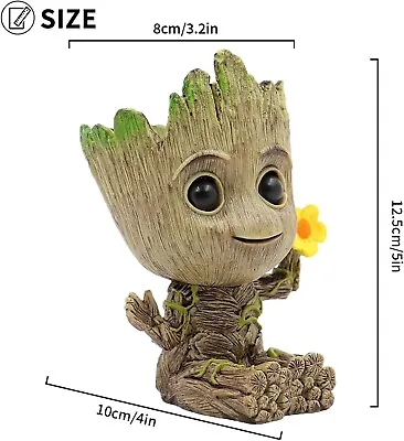Baby Groot Flower Pot Innovative Action Figure From Film Classic I AM Groot • £17.99