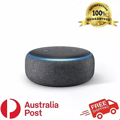 Echo Dot (3rd Gen) Smart Speaker With Alexa - Charcoal Fabric • $85