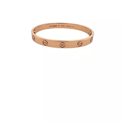 Cartier Love Bangle Bracelet 18k Rose Gold Sz 16 • $5250
